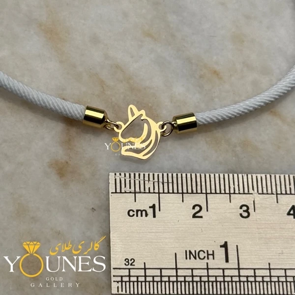 دستبند تک شاخ (یونیکورن) طلا لیزری